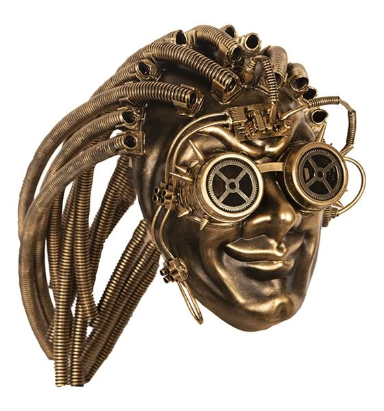 Masker Steampunk Goud 3 Masker Steampunk Goud