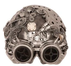 Masker Steampunk Led Silver