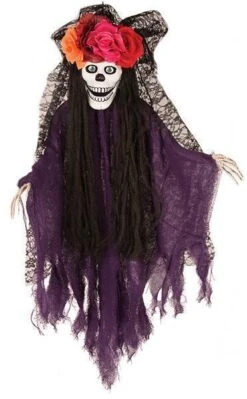 DECO SKELET VROUW 80CM