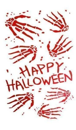 HAPPY HALLOWEEN STICKER 50 X 28 Cm