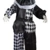 Geanimeerde Staande Clown Zwart/wit Met Bewegingssensor -Halloween Kostuum Winkel 770056