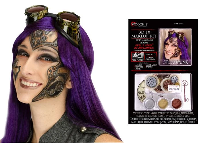 Steampunk Complete 3d-fx Makeup Kit 3 Steampunk Complete 3d-fx Makeup Kit