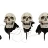 Halloween Skeleton Head With Stake, Set Of 3, 29cm -Halloween Kostuum Winkel 83316122a