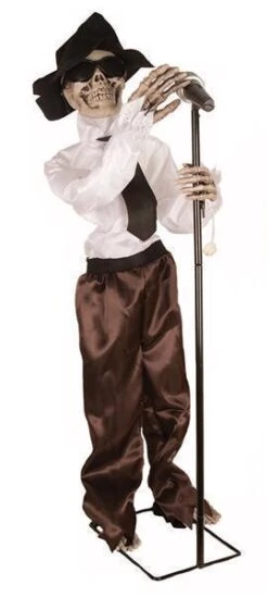 Deco Skull Zingend En Lekker Met De Heupen Bewegend 100cm