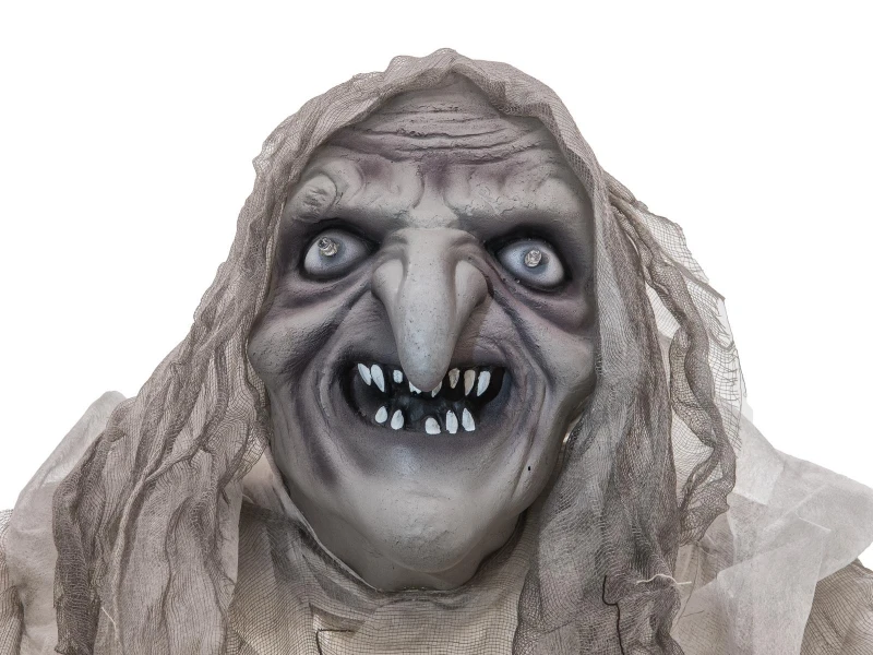 Halloween Witch, White, 170x50x20cm 4 Halloween Witch, White, 170x50x20cm - Afbeelding 2