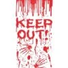 Plastic Paper With Blood Hand - KEEP OUT 1 Plastic Paper With Blood Hand - KEEP OUT -Halloween Kostuum Winkel europalms plastic paper with blood hand keep out